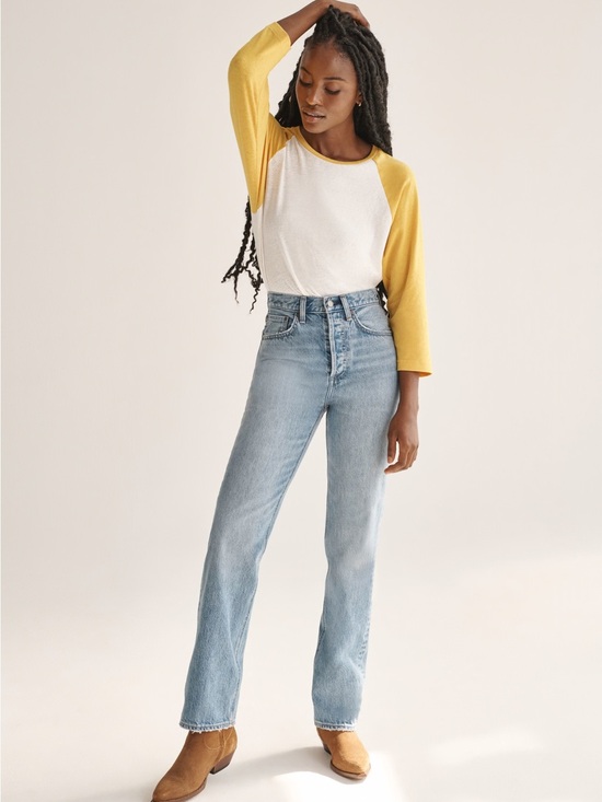 Denim Forum Denim - Denim Forum The Joni High Rise Loose 29L Straight Leg size 24